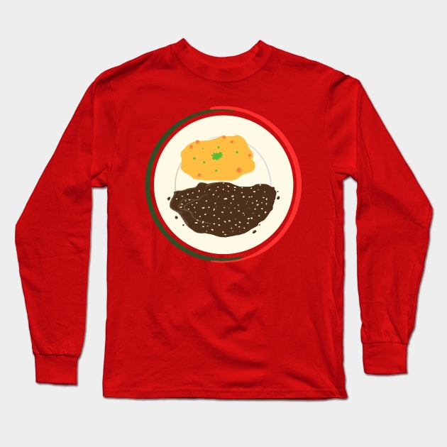 Mexico Independence Day Mole Sauce Design Long Sleeve T-Shirt by CreamPie